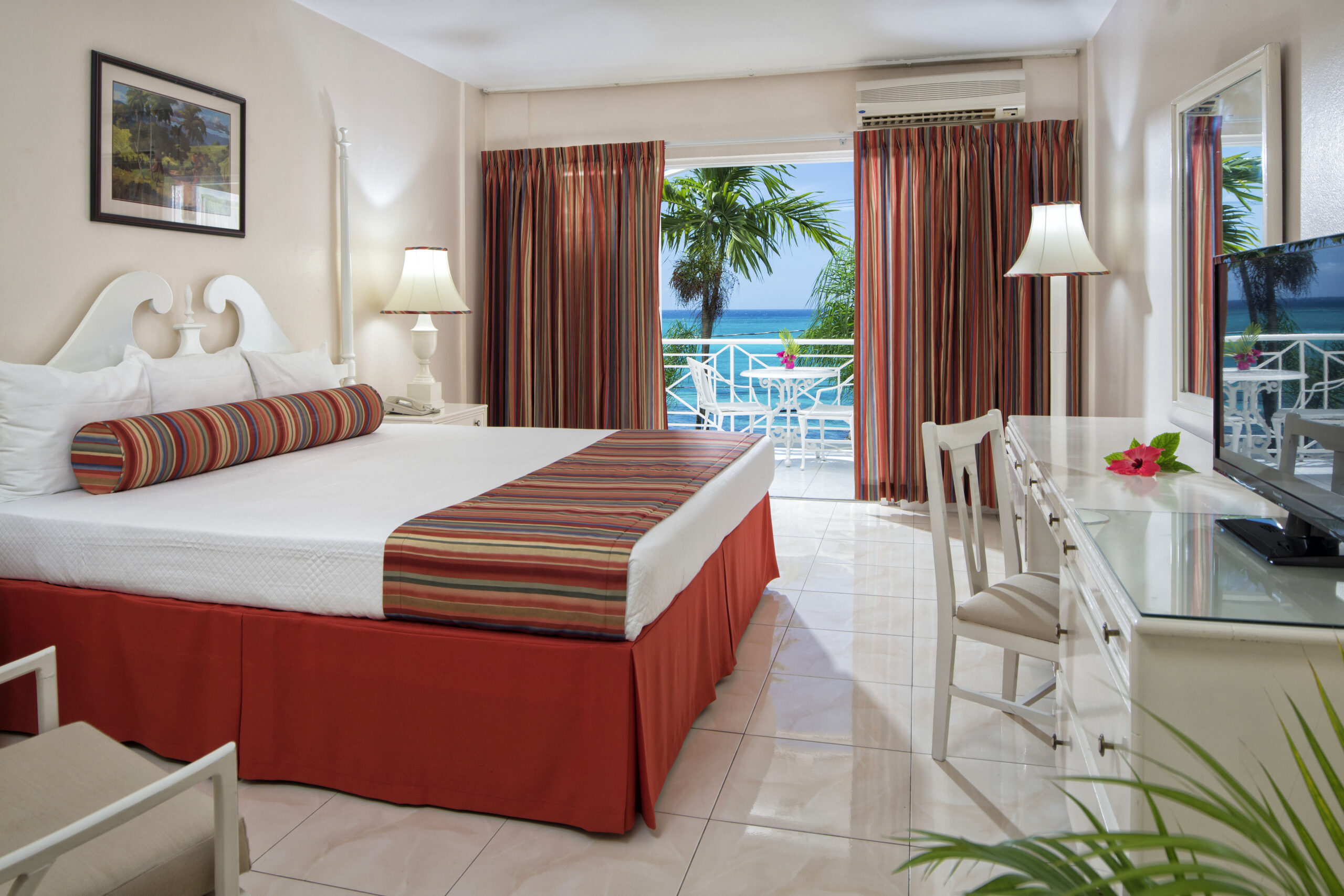 Deluxe guest room at SeaGarden Beach Resort