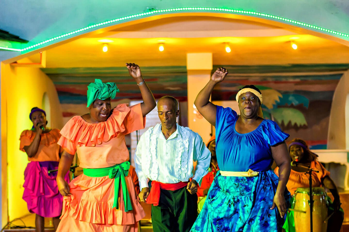 The cultural dance show at SeaGarden Beach Resort