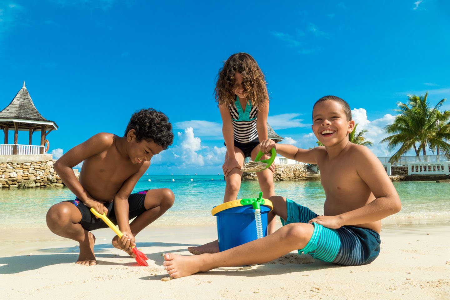 Family fun on the sand at SeaGarden Beach Resort